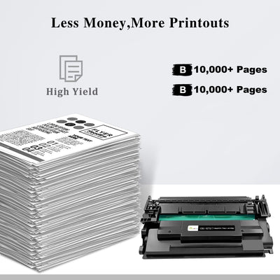 057H (057) Kompatible Tonerkartuschen 2 Schwarz Hohe Kapazität 10000 Seiten für Canon Drucker MF449d