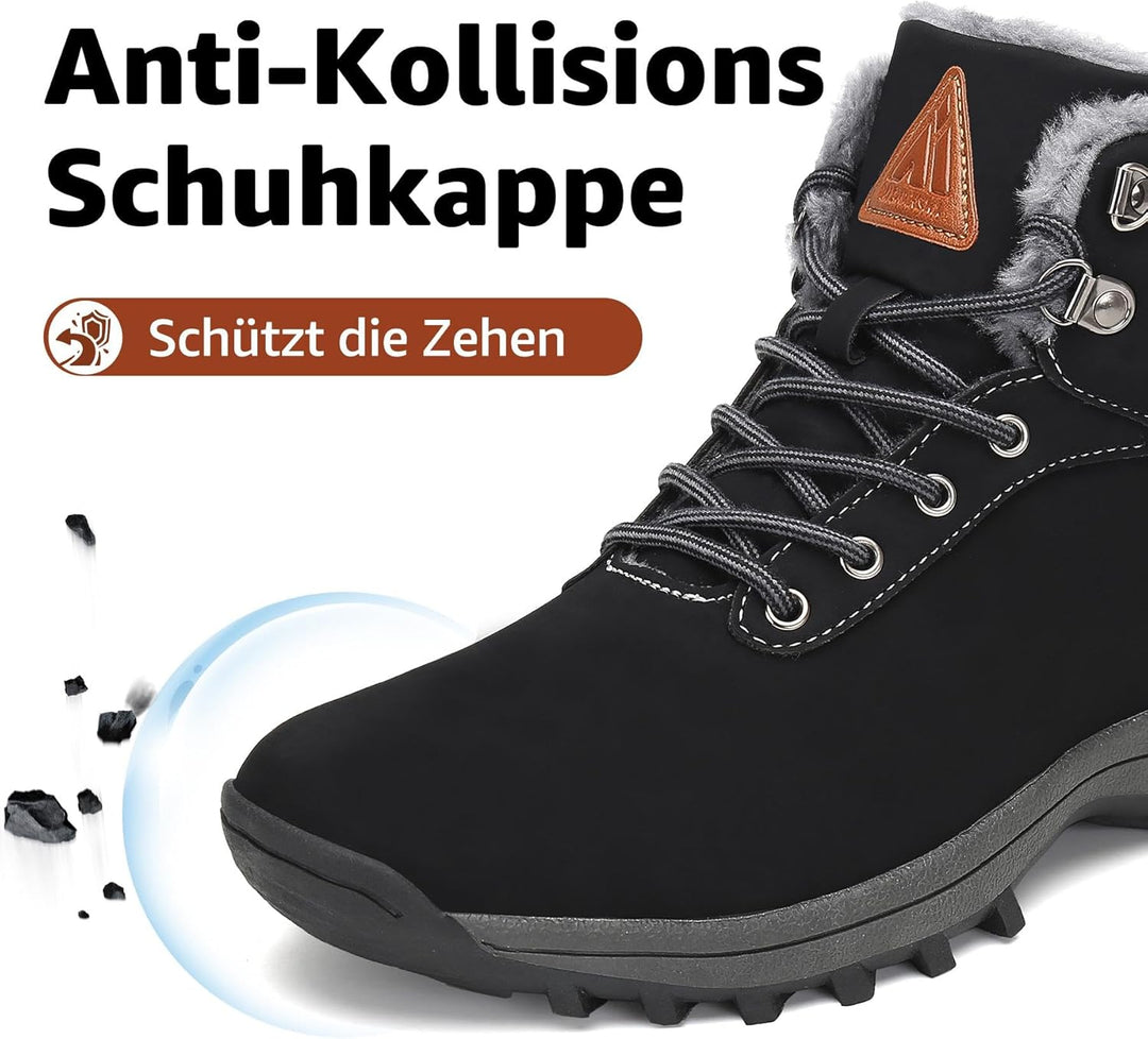 Mishansha Damen Herren Winterschuhe Warm Gefüttert Winterstiefel Wasserdicht Trekking Wanderschuhe G