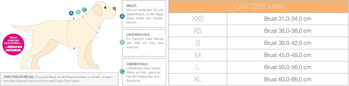 Max & Molly Q-Fit Hundegeschirr Mittelgrosse Hunde mit Gotcha! Smart ID Sicherheitsanhänger, Matrix
