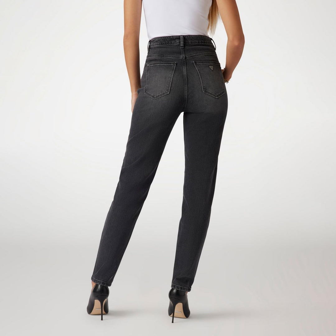 GUESS Damen Mom Jeans, Authentic Grey