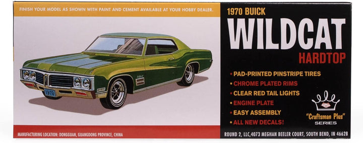 AMT AMT1379/12 1/25 1970er Buick Wildcat Hardtop Modellbausatz, Nicht bemalt
