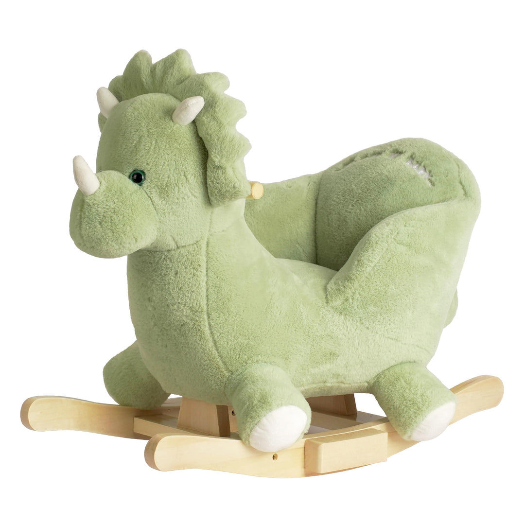 Plüsch Rocking Horse -Schaukeltier Schaukelpferd Schaukelspielzeug，CE、CPC Zertifizierung(Grün), grün