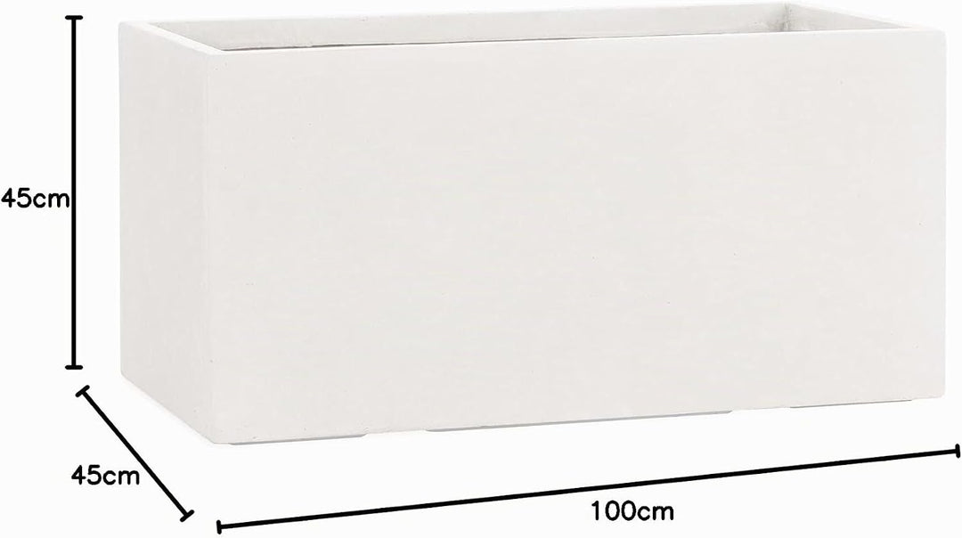 Pflanzwerk® Pflanzkübel TUB Sand 45x100x45cm *Frostbeständiger Blumenkübel* *UV-Schutz* *Qualitätswa