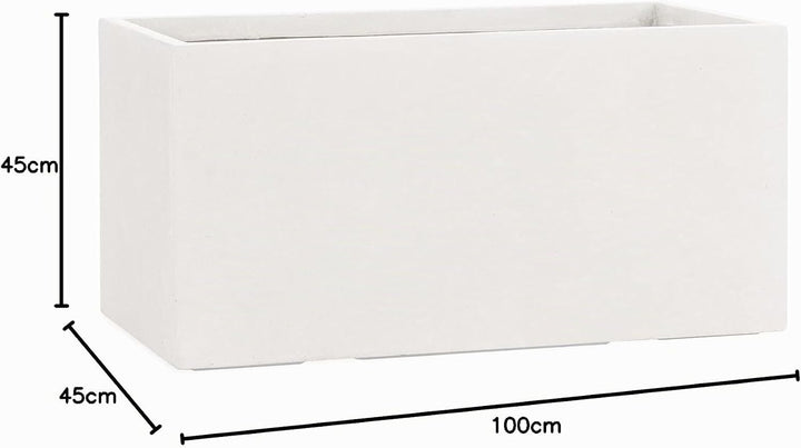 Pflanzwerk® Pflanzkübel TUB Sand 45x100x45cm *Frostbeständiger Blumenkübel* *UV-Schutz* *Qualitätswa