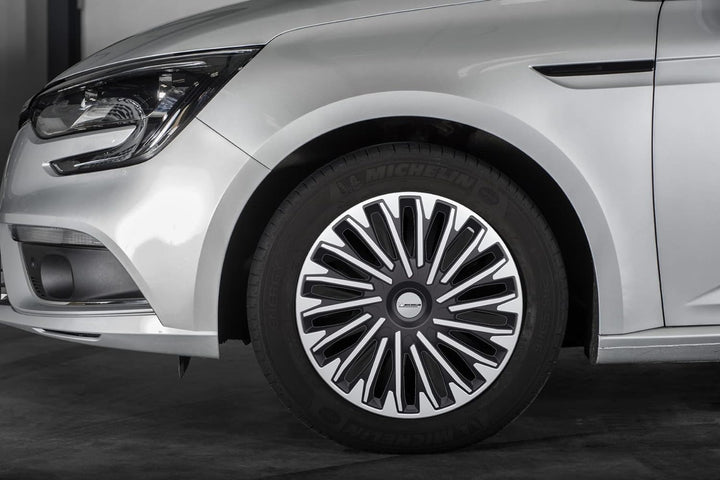 Michelin 0090 Radkappen, 4 Stück, NVS 942 Grau 13" pollici, 13" pollici