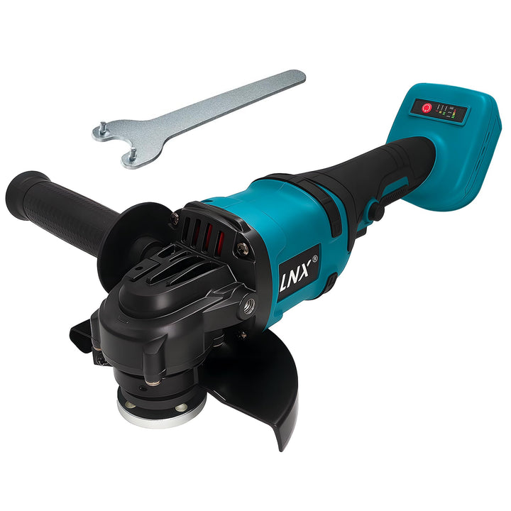 Akku-Winkelschleifer 125 mm, Akku Flex für Makita 18V Akku, 8500U/min, 3 Geschwindigkeiten, Akku-Sch