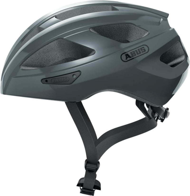 ABUS Rennradhelm Macator - sportiver Fahrradhelm für Einsteiger - auch für Zopfträger/-innen - für D