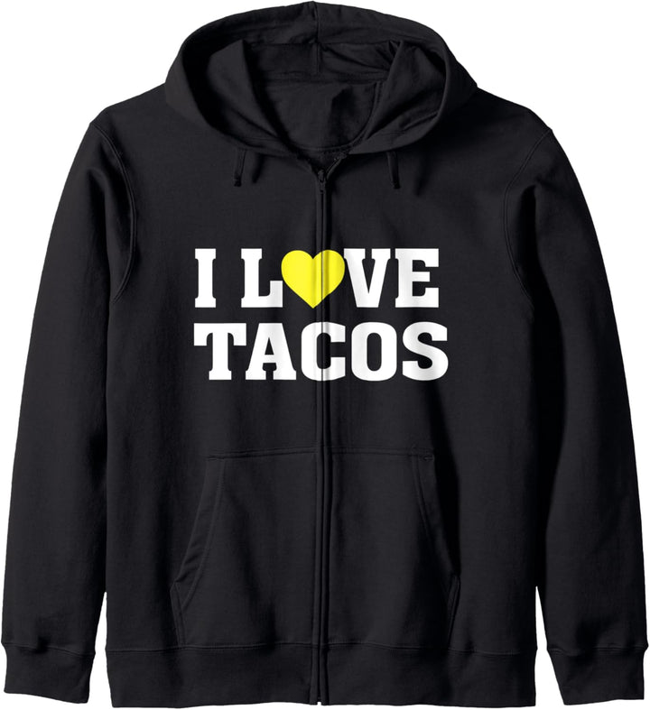 I Love Tacos - Funny Taco Lover - Mexican Food Saying Humor Kapuzenjacke