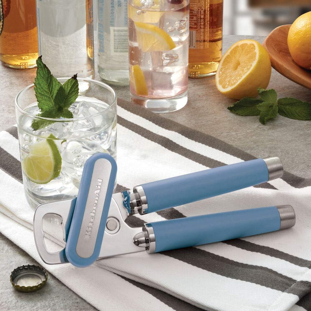 KitchenAid Gourmet Multifunktions-Dosenöffner/Flaschenöffner, 21,6 cm, blauer Samt Einheitsgrösse Bl