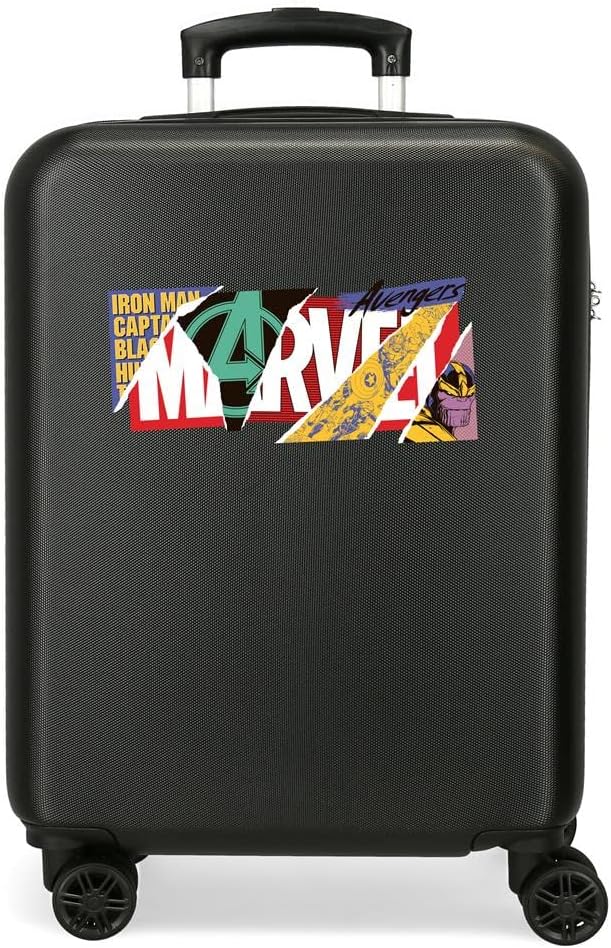 Marvel Power Marvel, Jungen Power Marvel Gepäck- Handgepäck, Schwarz, 38x55x20 cms