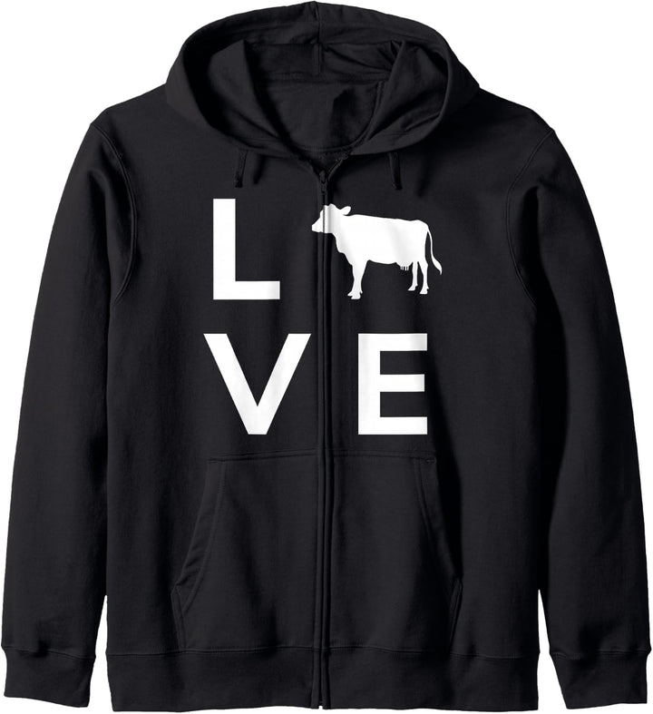 Kuh Landwirt Bauer Landwirtschaft Kühe Rinder Milchbauer Kapuzenjacke