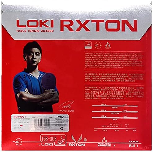 Loki Tischtennisbelag RXTON I, rot