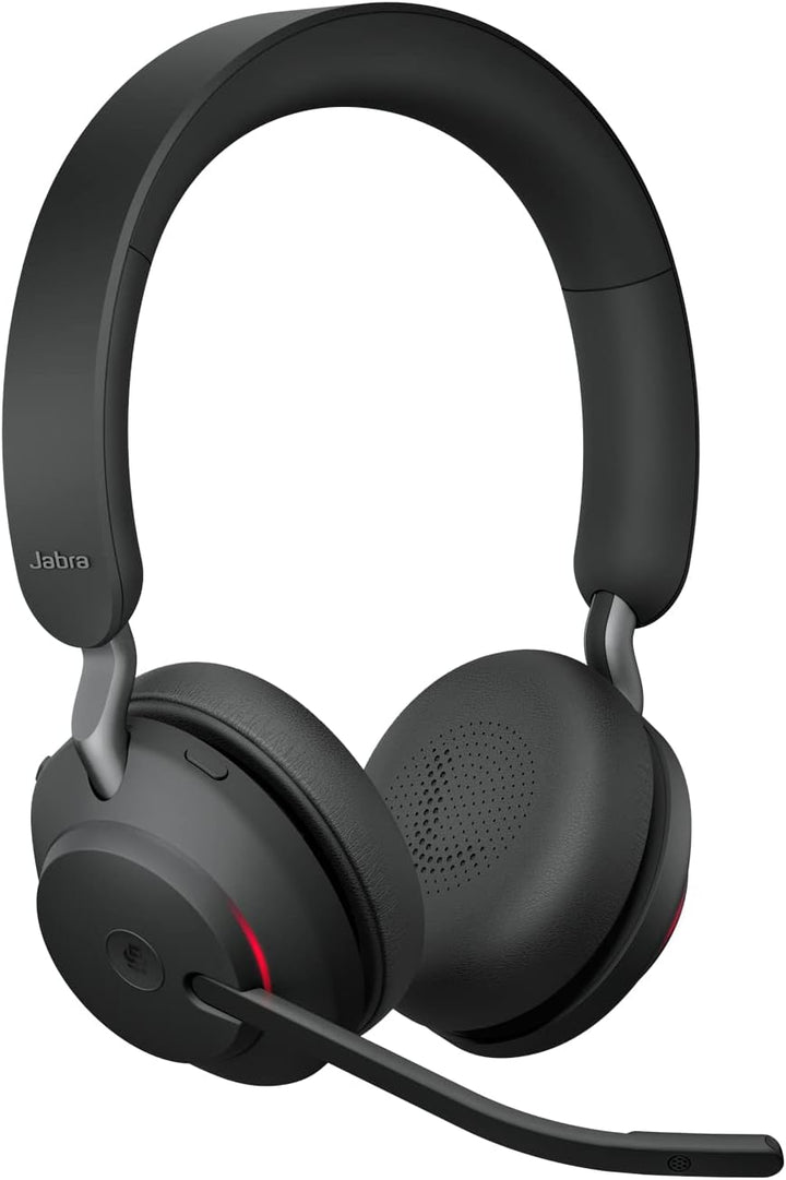 Jabra Evolve2 65 Wireless PC Headset with Charging Stand & Evolve2 65 Wireless PC Headset