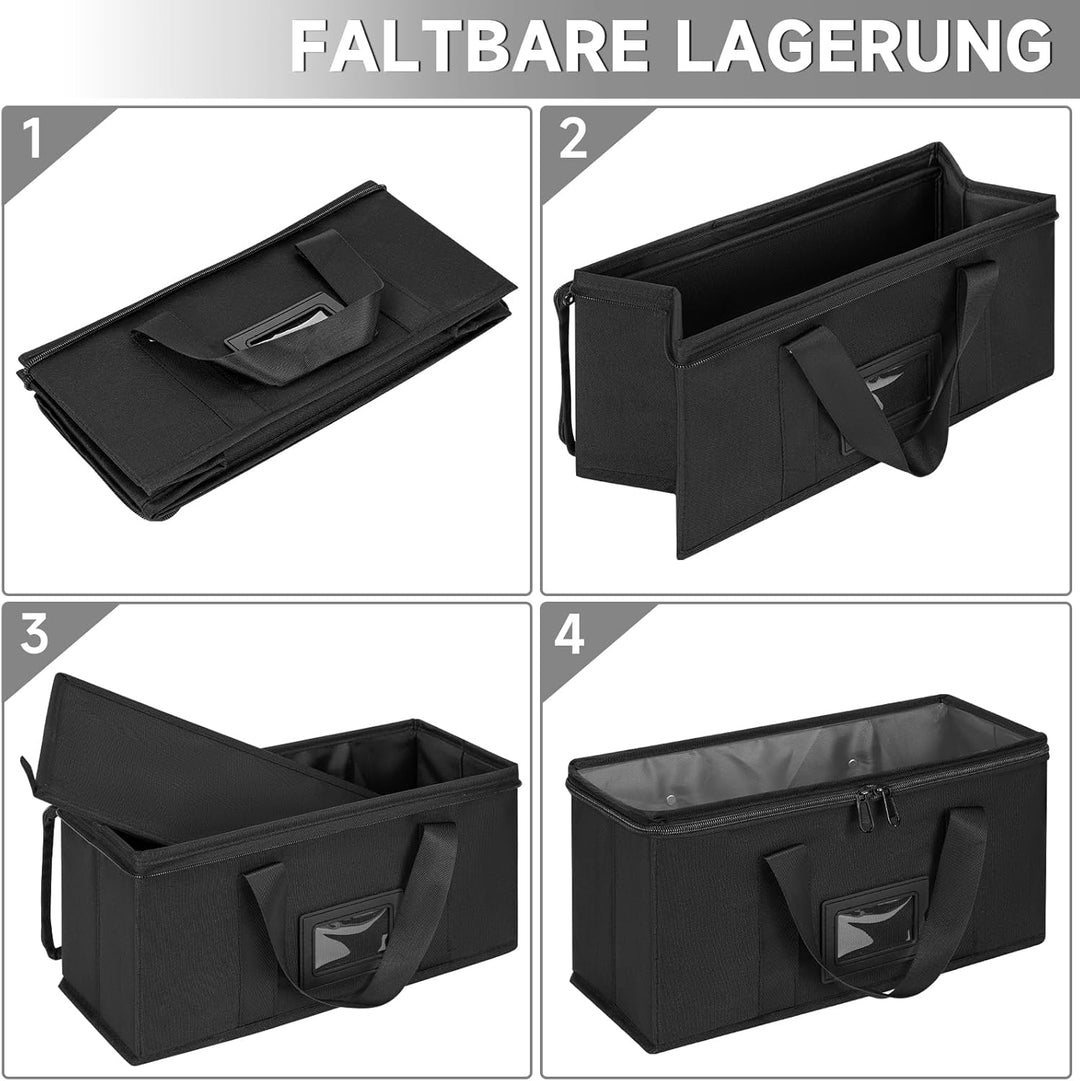 IPEB CD-Aufbewahrungsbox, 2 CD Boxes, CD-Aufbewahrungstasche (34 * 16 * 14cm), für Insgesamt 60-62 C
