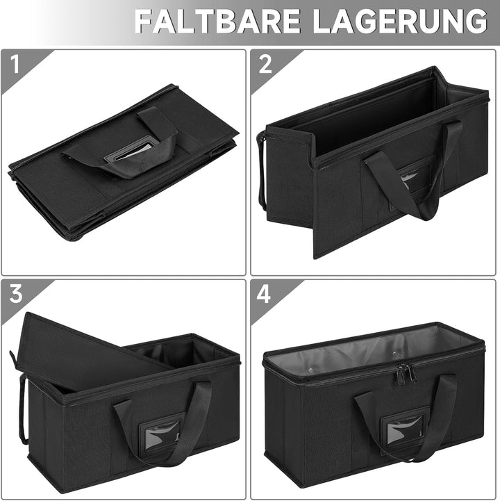 IPEB CD-Aufbewahrungsbox, 2 CD Boxes, CD-Aufbewahrungstasche (34 * 16 * 14cm), für Insgesamt 60-62 C