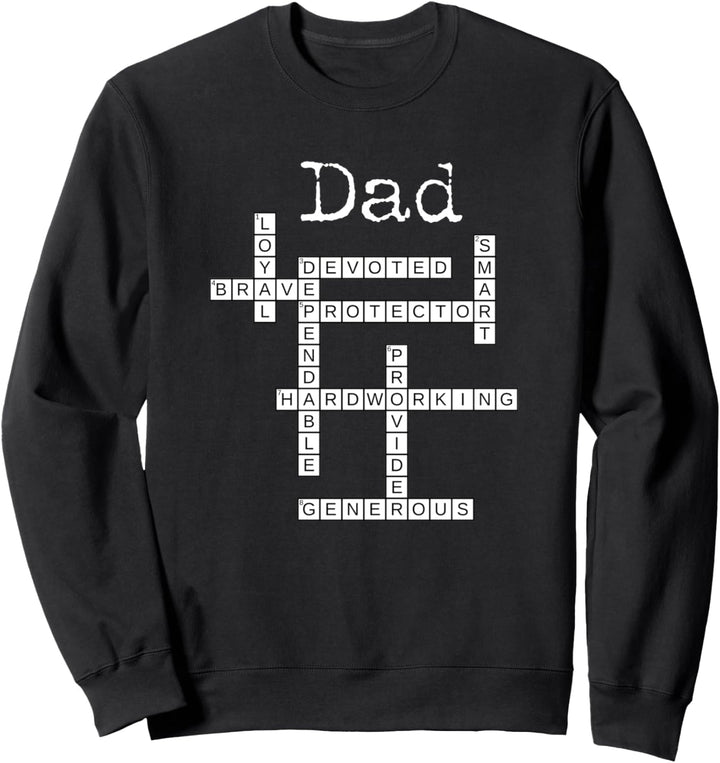 Papa Kreuzworträtsel / Vatertag Liebeswortspiele sagen Sweatshirt