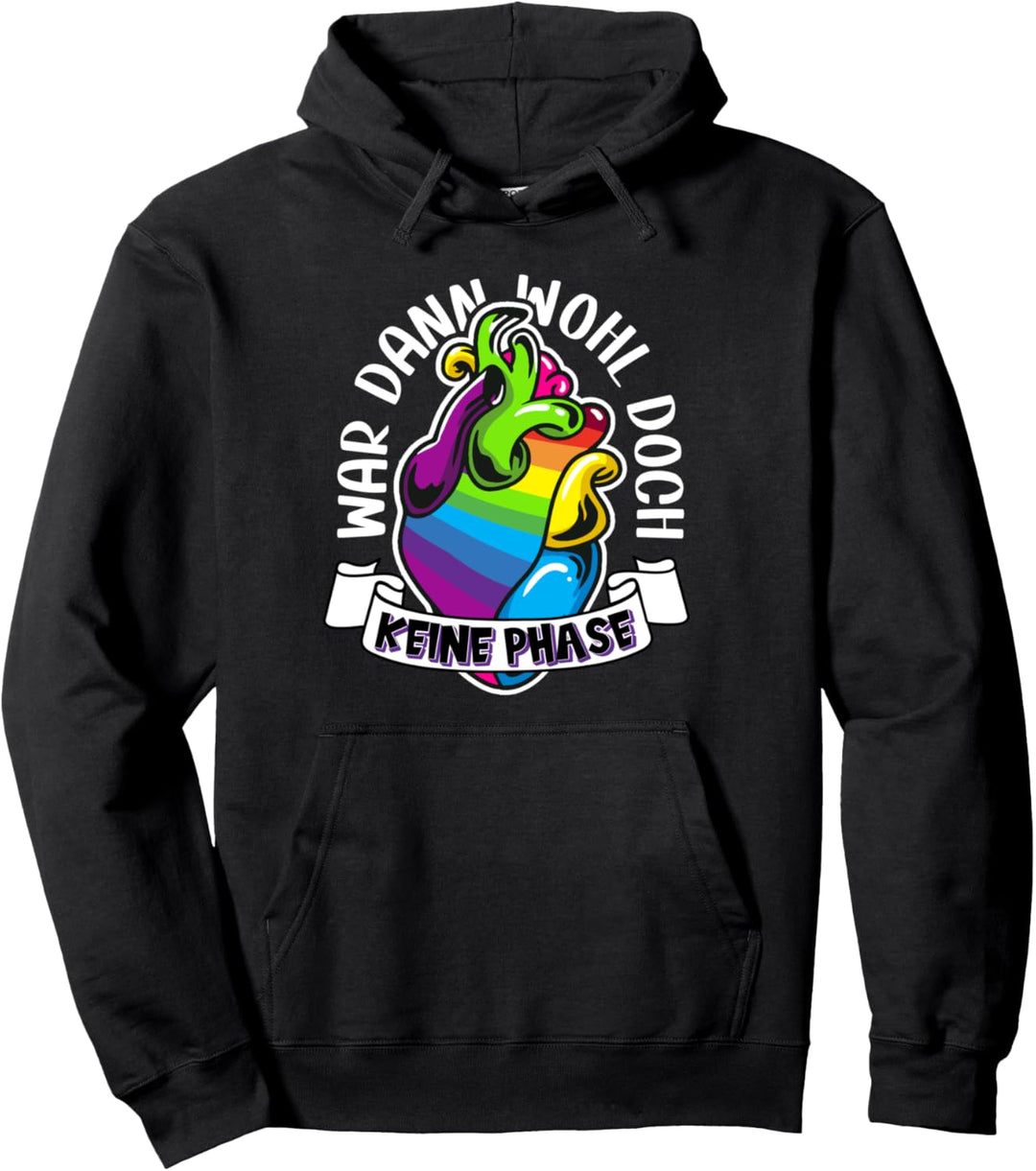 War wohl doch keine Phase mit Regenbogen Gay Herz | LGBTQ Pullover Hoodie