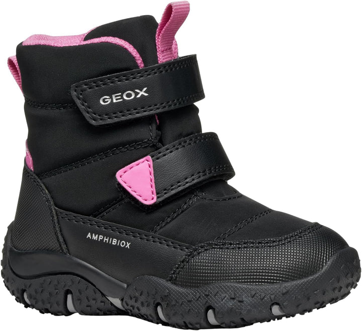 Geox Mädchen B Baltic Girl B ABX Sneaker 25 EU Black Fuchsia, 25 EU Black Fuchsia