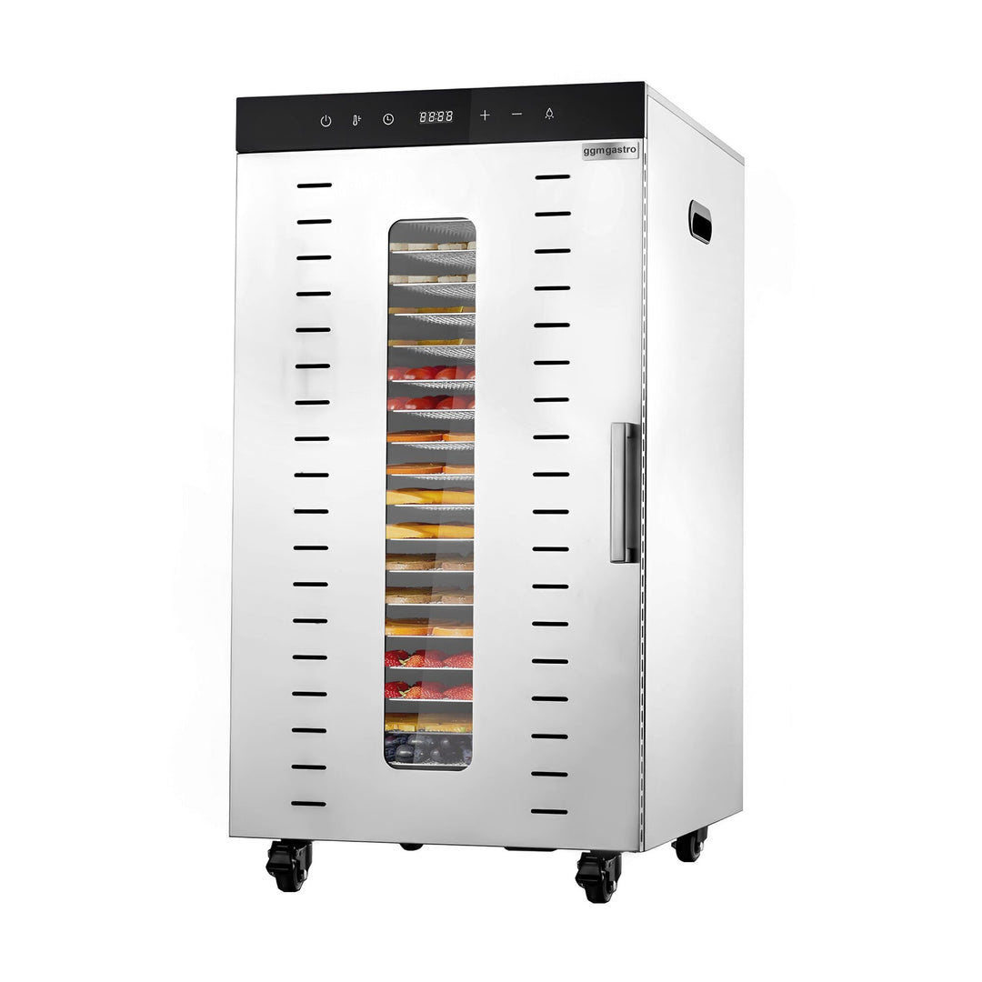GGM Gastro Dörrgerät 20 Ablagen Edelstahl 2 kW | Ideal für den Dauereinsatz, digitale Präzisionssteu