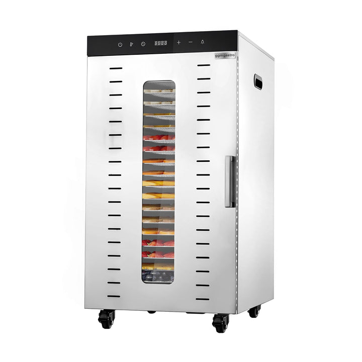 GGM Gastro Dörrgerät 20 Ablagen Edelstahl 2 kW | Ideal für den Dauereinsatz, digitale Präzisionssteu