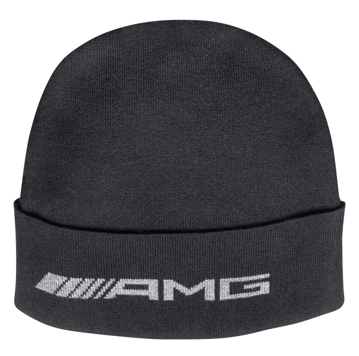 Mercedes-Benz AMG Strickmütze, 100 % Baumwolle, Schwarz und Stickerei, AMG Weiss, offizielle Kollekt