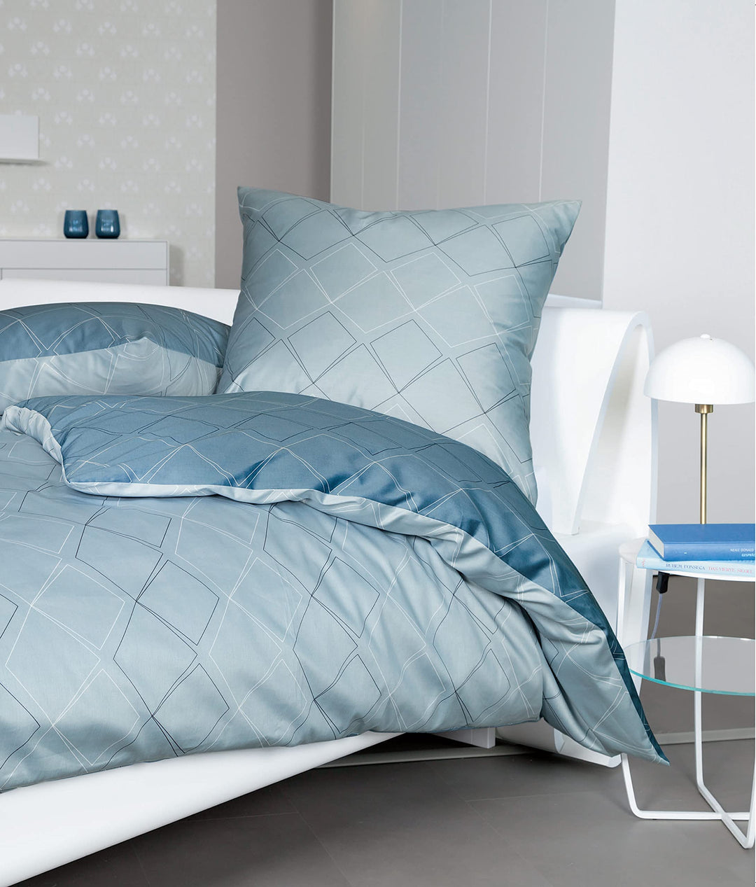 Janine Design Mako-Satin Bettwäsche J.D. 87053-02 1 Bettbezug 155 x 200 cm + 1 Kissenbezug 80 x 80 c