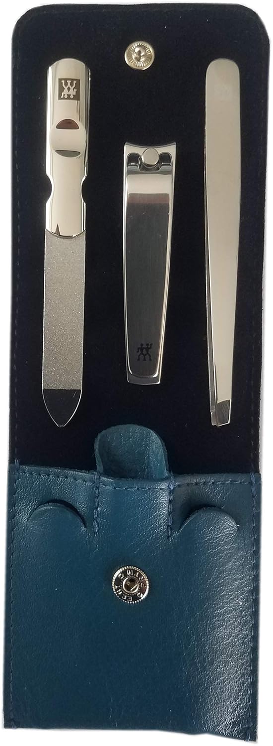 Zwillling ClassicInox Manicure Etui 4tlg.Taschenetui + Multitool/Taschenmesser petrol