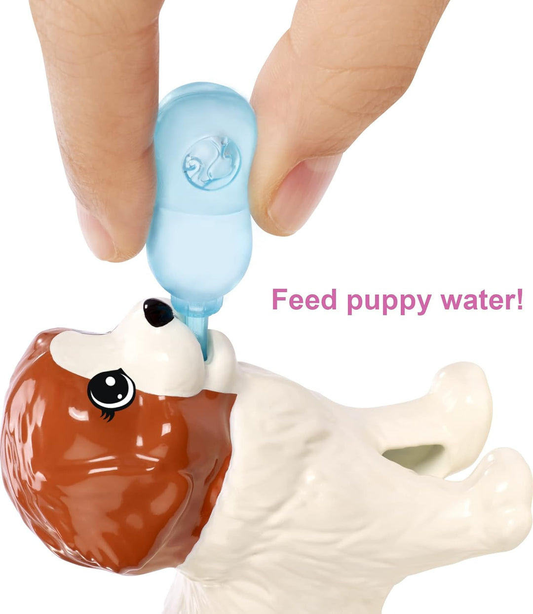 Barbie FXH08 - Hundesitterin, blond, Spielset mit 4 Hunden, mit einem Häufchen machenden und einem P