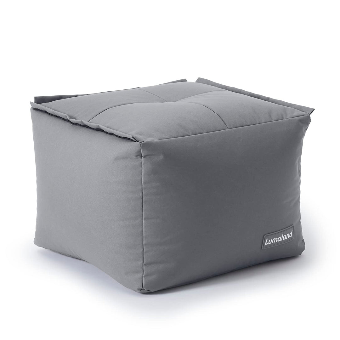 Lumaland Sitzsack-Lounge Modular Pouf | Individuell erweiterbarer &amp; leichter Hocker | Waschbare &amp; Wa