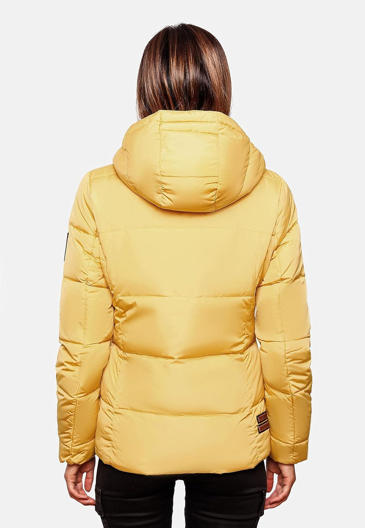Navahoo Damen warme Winter Steppjacke Megan XS-XXL XS Gelb, XS Gelb