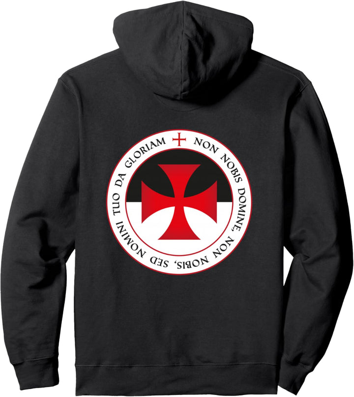 Tempelritter Motto Templer Kreuz und Siegel Geschenk Ritter Pullover Hoodie