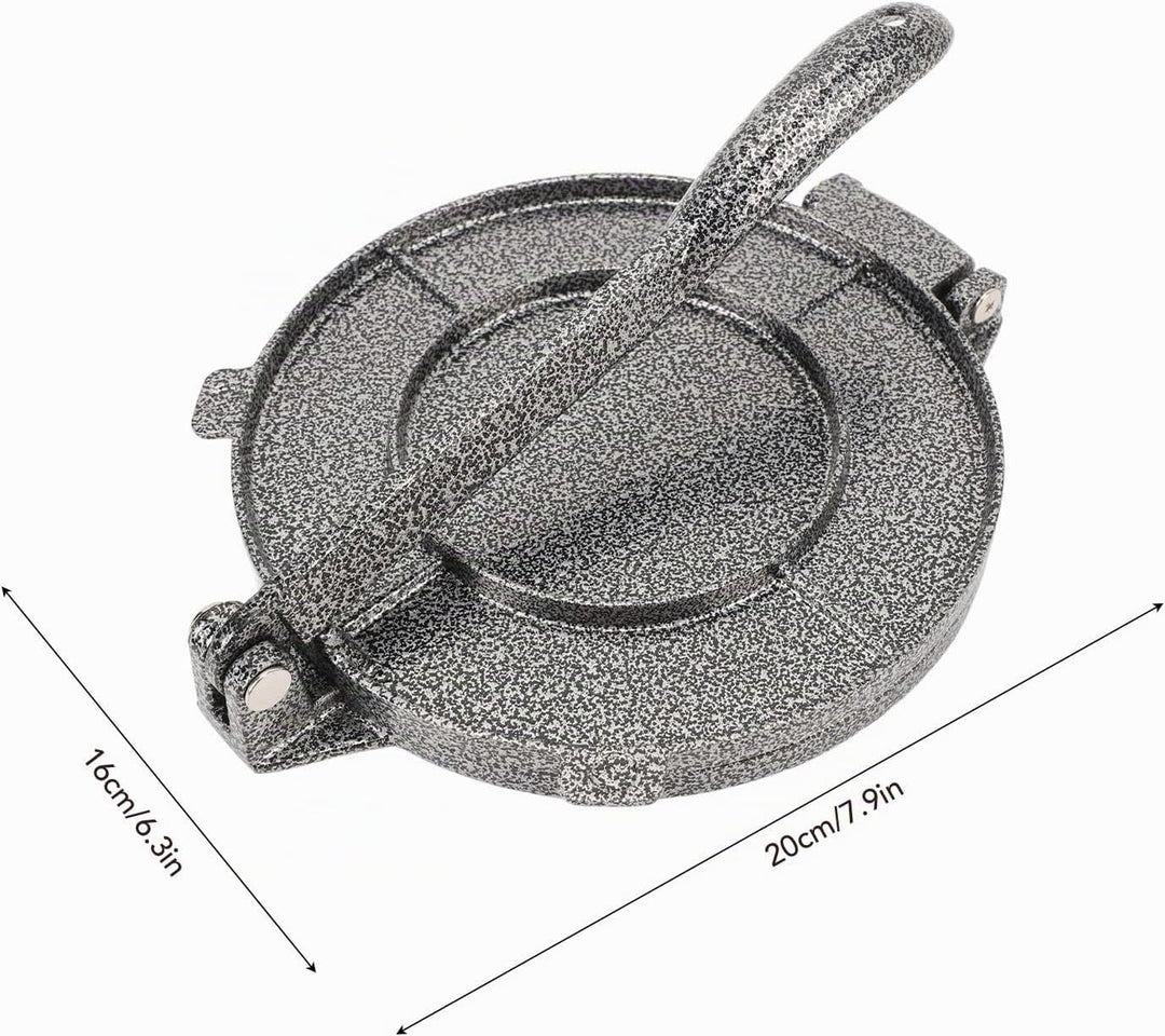 Tortilla- und Roti-Maker, Tortilla-Presse, Mehlteig, Tortilla-Taco-Presse, Roti-Maker aus Aluminiuml