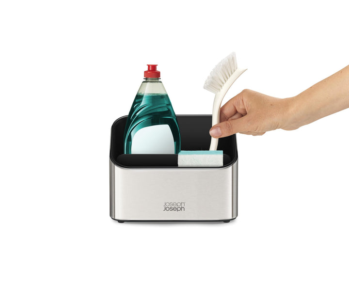 Joseph Joseph Surface gestufter Spülorganizer, Edelstahl-Spülcaddy, Küchenorganizer, rutschfest – Gr