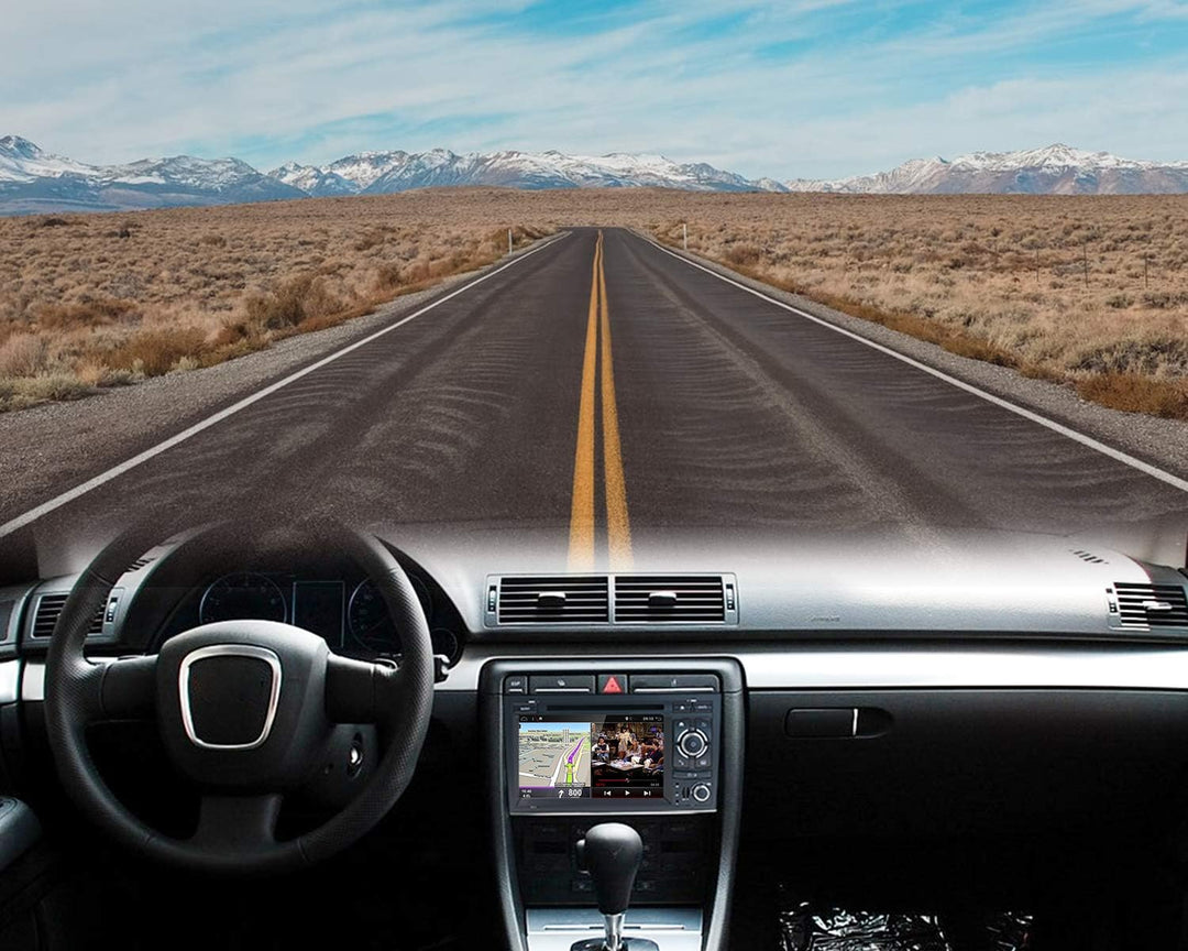 JOYX PX6 Android 10 Doppel Din Autoradio Passt für Audi A4 2003-2011 GPS Navigation | Rückfahrkamera