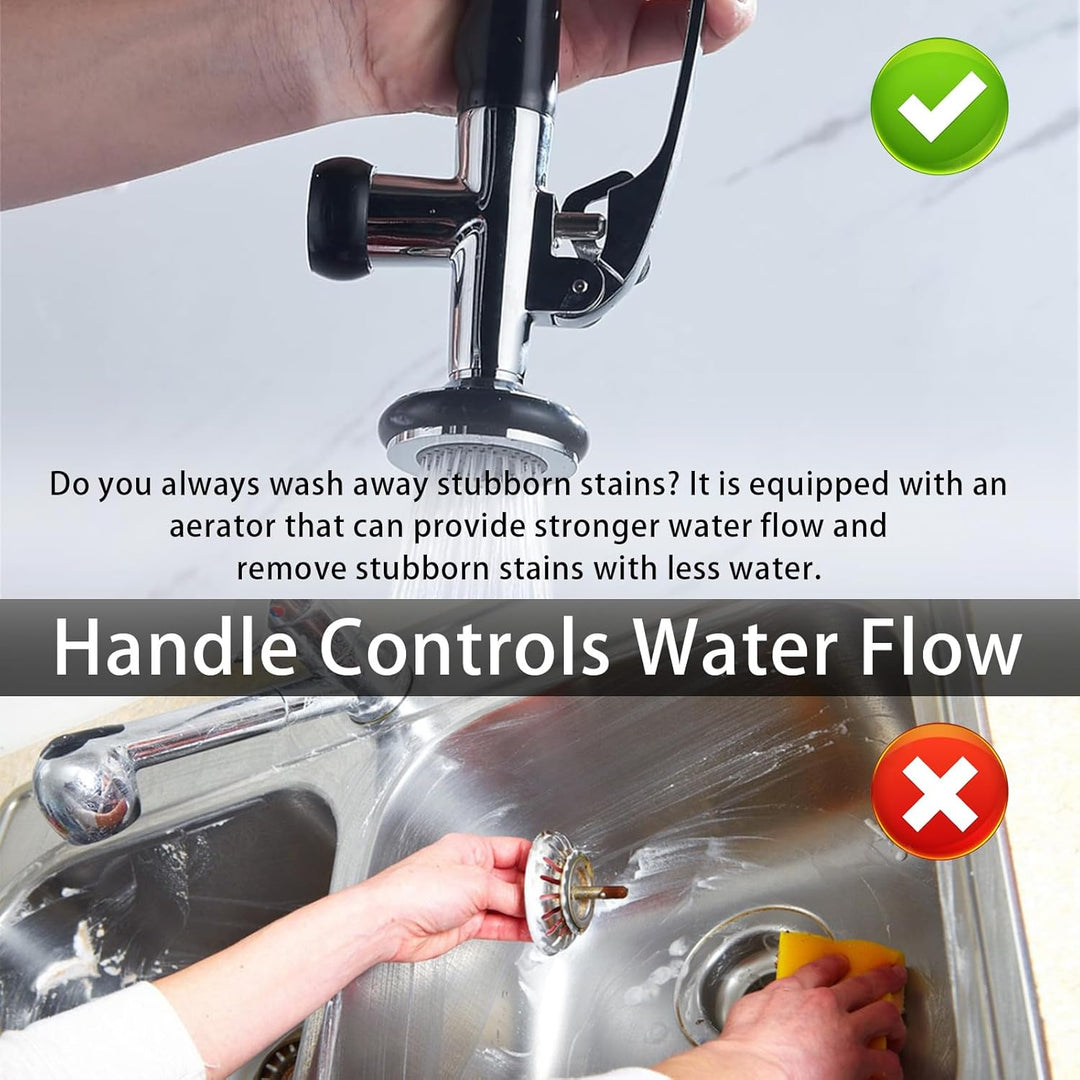 Profi Gastro Handbrause, wasserhahn küche aufsatz 1/2" Standard-AG Spülbrause aus Messing Gastronomi