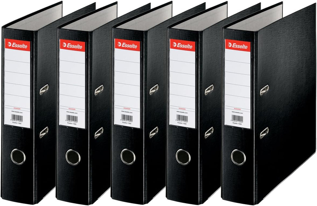 Esselte 5 Stück Aktenordner 75 mm schwarz