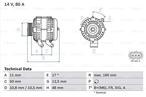 BOSCH 0 986 044 701 Generator