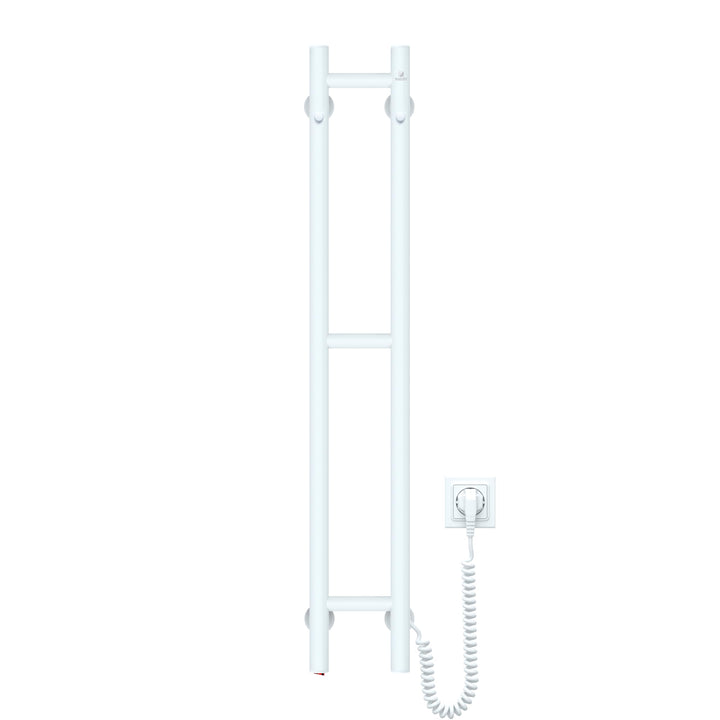 NAVIN Elektrischer Handtuchtrockner Silouette Quadro 160x1000 - Weiss aus robustem Kohlenstoffstahl