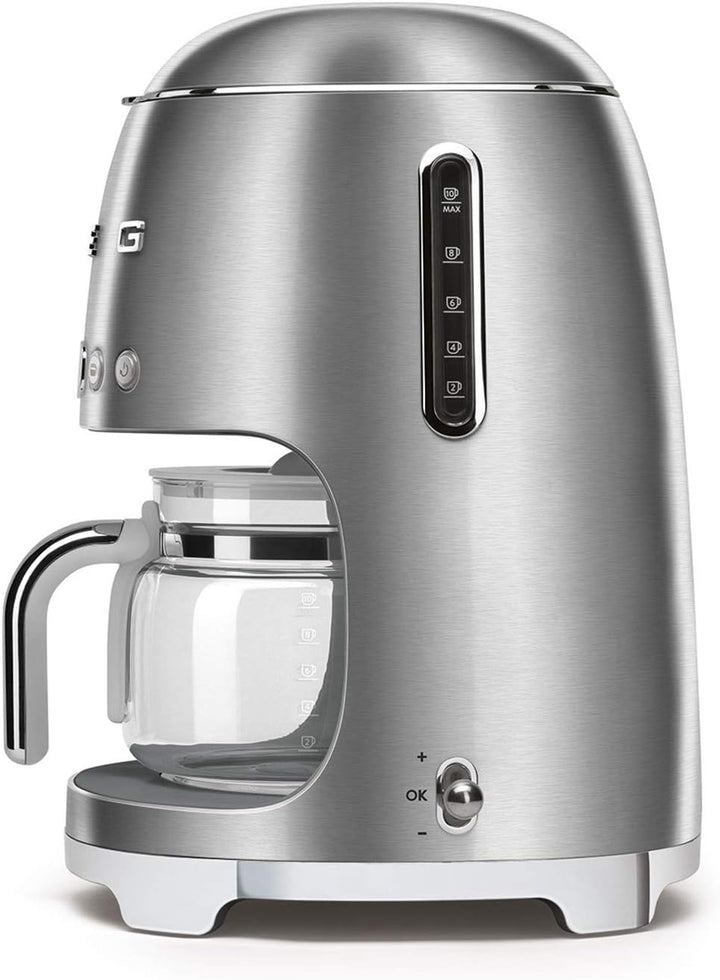Smeg - Máq. Café Filtro DCF02SSEU, Gebürsteter Edelstahl, Gebürsteter Edelstahl