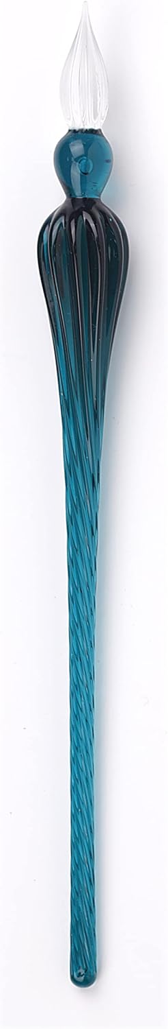 Jacques Herbin 29337T - Coffret avec 2 encres 10 ml, Vert de gris et Bleu calanque, et une plume de