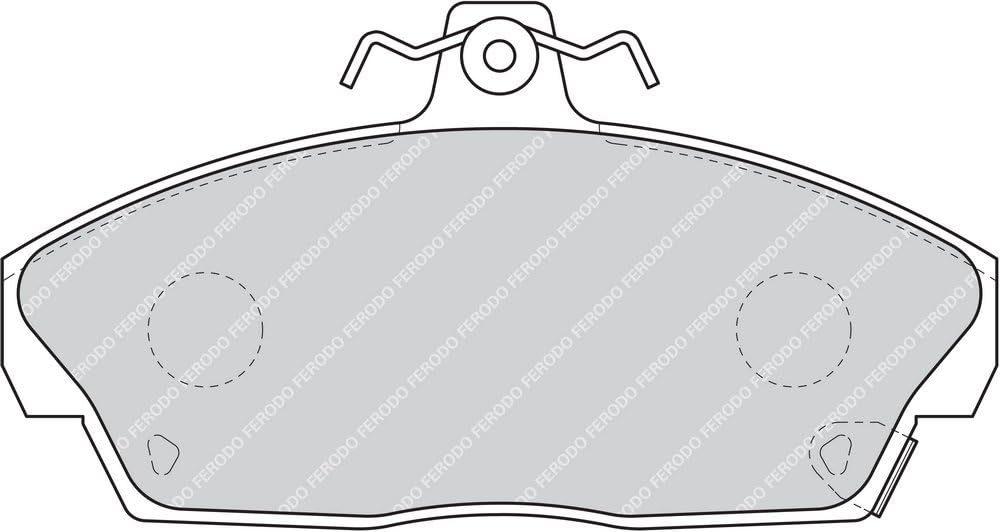 Ferodo FDB613 Bremsbelagsatz, Scheibenbremse - (4-teilig) - (4 Stück)