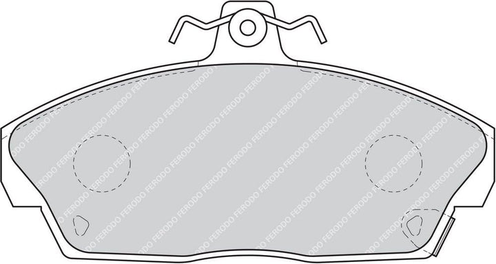 Ferodo FDB613 Bremsbelagsatz, Scheibenbremse - (4-teilig) - (4 Stück)