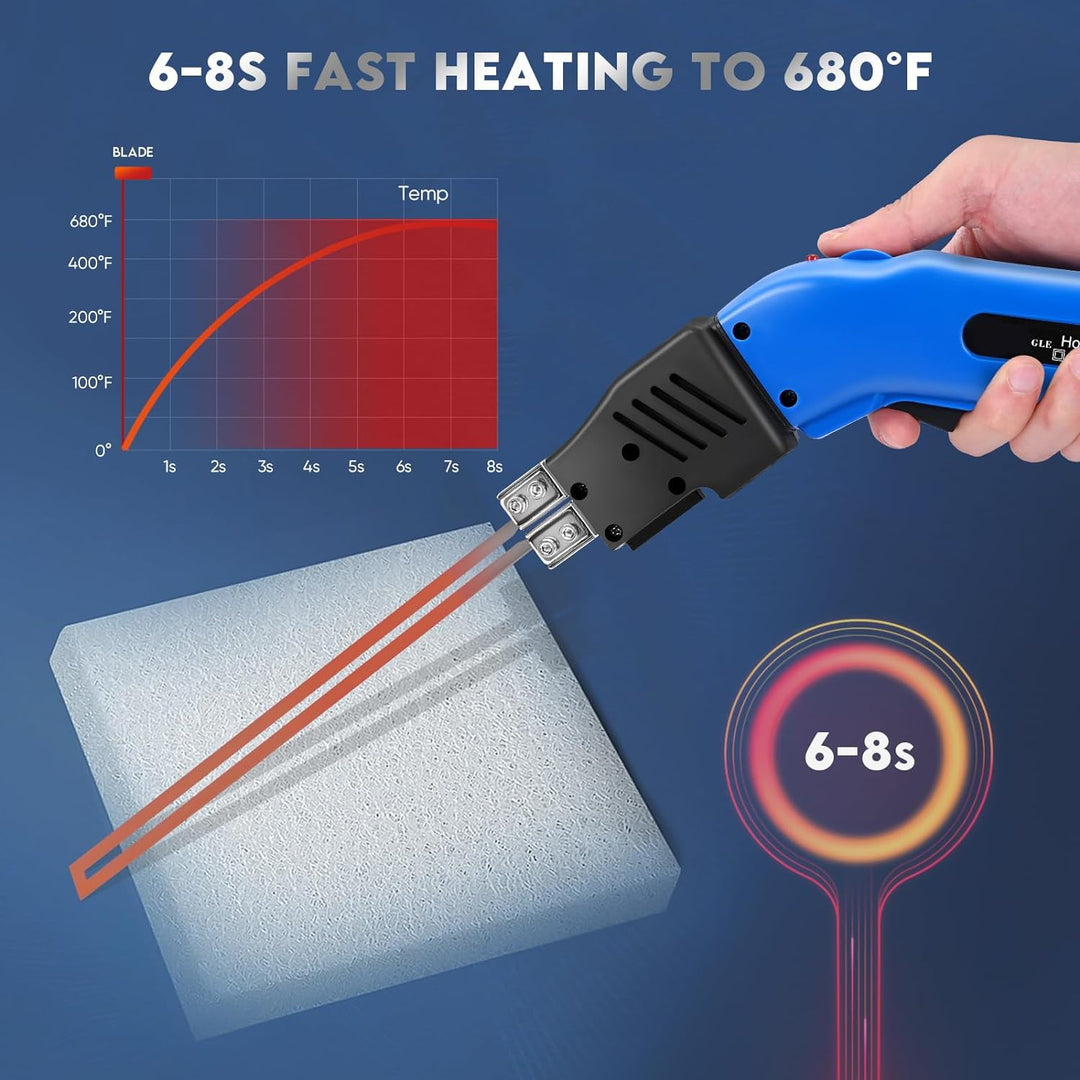 Yontwe Luftgekühlter 250W Schaumschneider Elektrisches heisses Messer Styropor-Schneidwerkzeug-Kit H