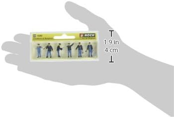NOCH® Lokführer & Rangierer - Epoche III Figuren aus hochwertigem Material, für H0, Modellbahnszenen