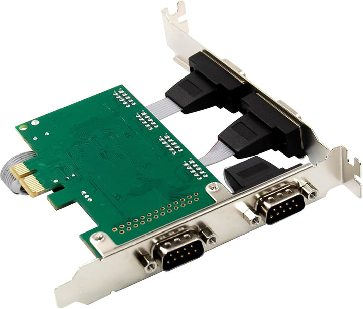 Inline PCIe Serial Karte, 4 Port RS-232 Schnittstelle, D-Sub 9, CH384L, Low-Profile Brackets, UART I