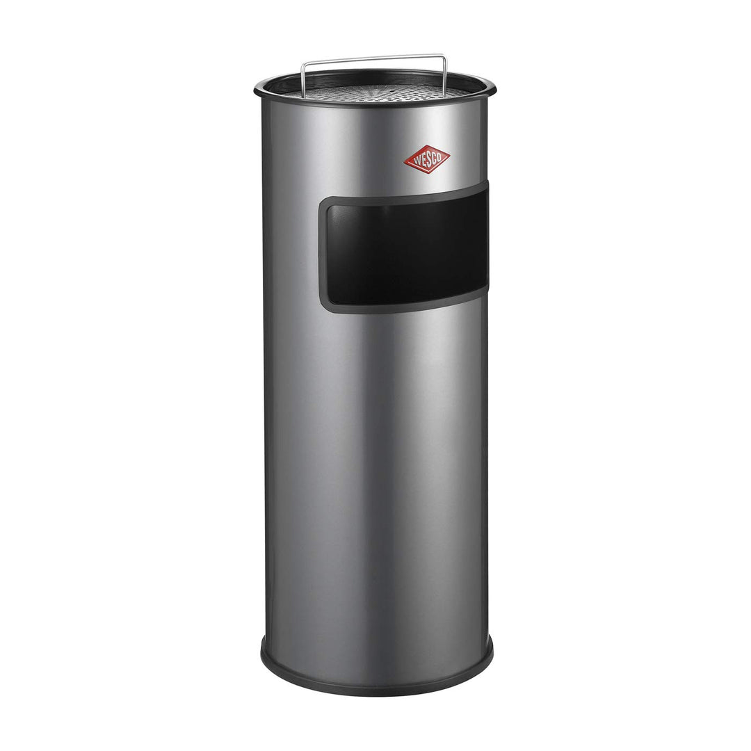 WESCO Standascher Mülleimer, Silber, 30L, Silber