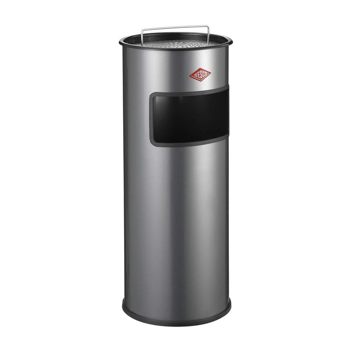 WESCO Standascher Mülleimer, Silber, 30L, Silber