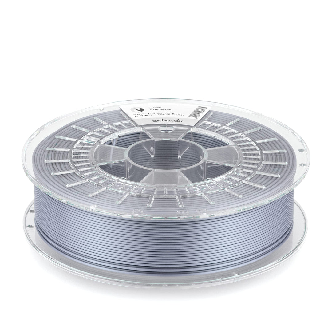 extrudr® BioFusion ø1.75mm (800gr) 'QUICK SILVER/SILBER' - 3D Drucker Filament - Made in Austria Bio