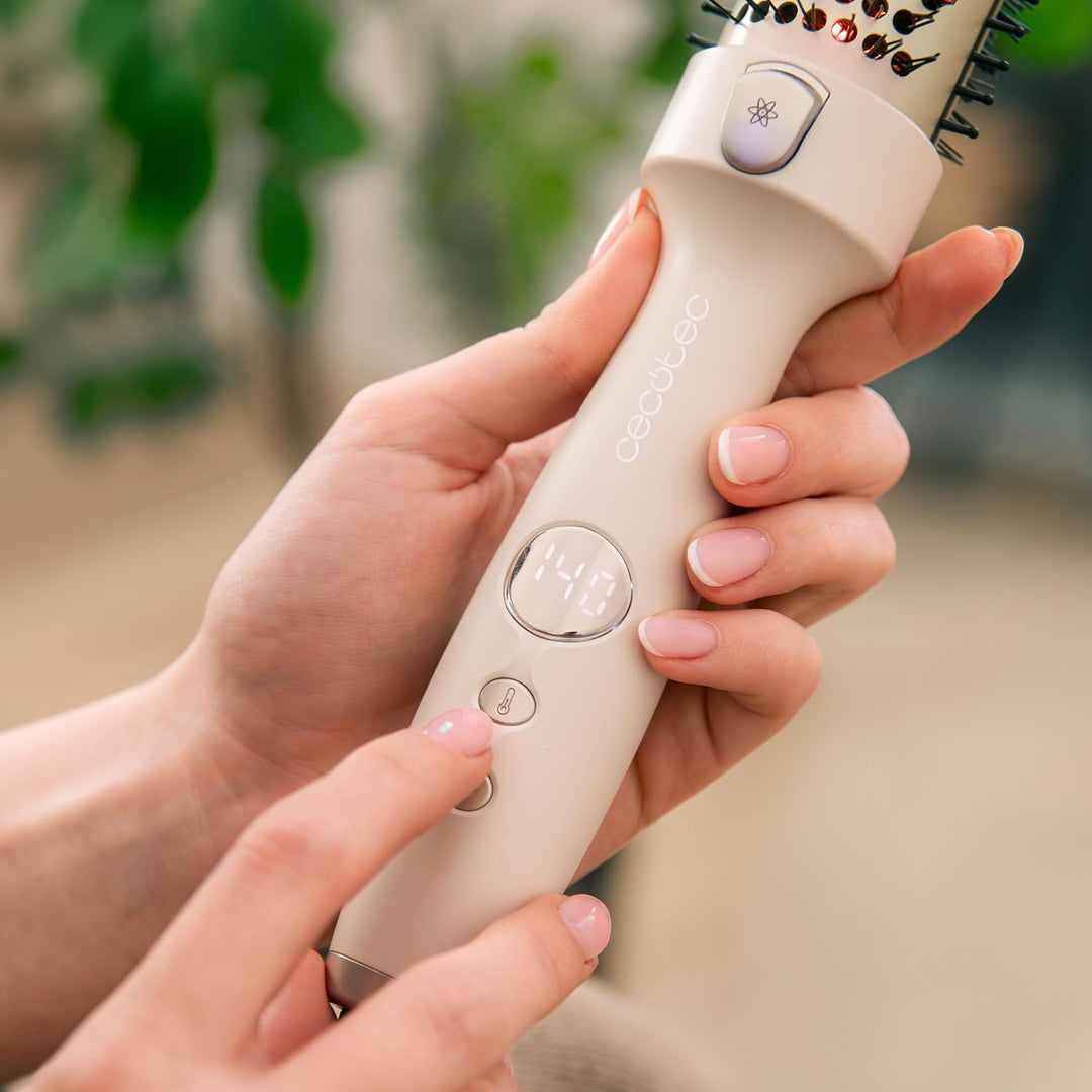Cecotec Glättbürste mit Infrarot und InstantCare ThermoGlow Ionen-Technologie, 70 W, 5 Temperaturein