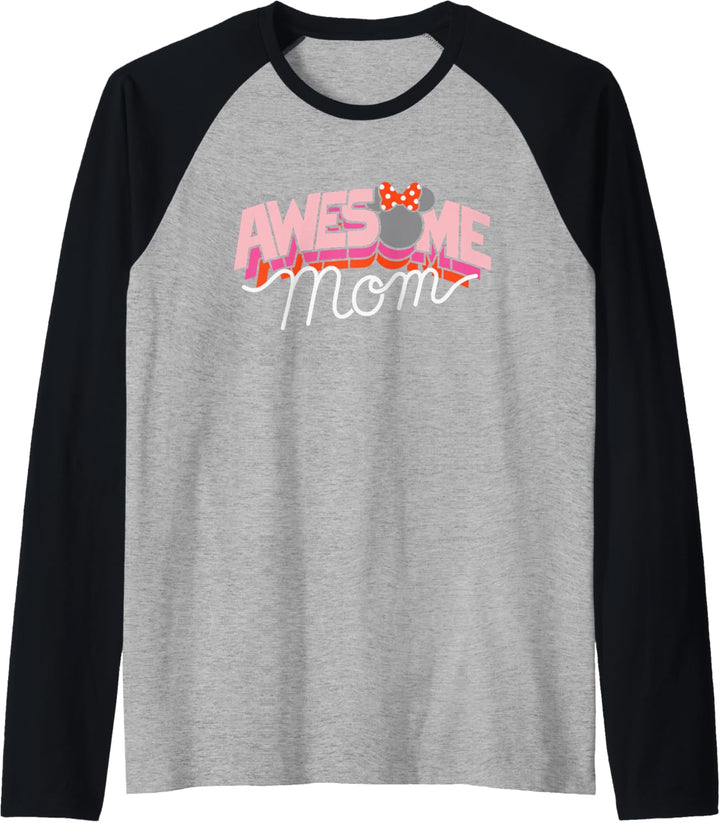 Disney Minnie Mouse Awesome Mom Raglan
